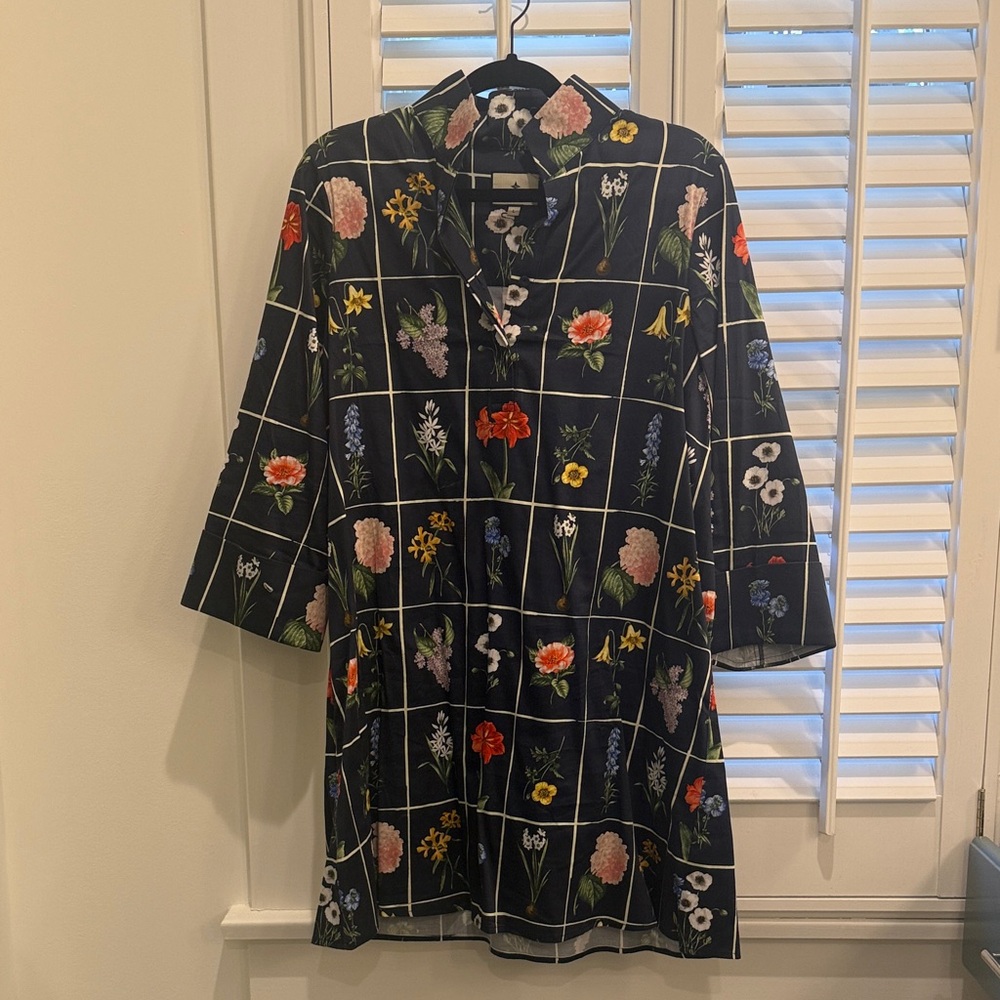 Tuckernuck Navy Floral Tunic